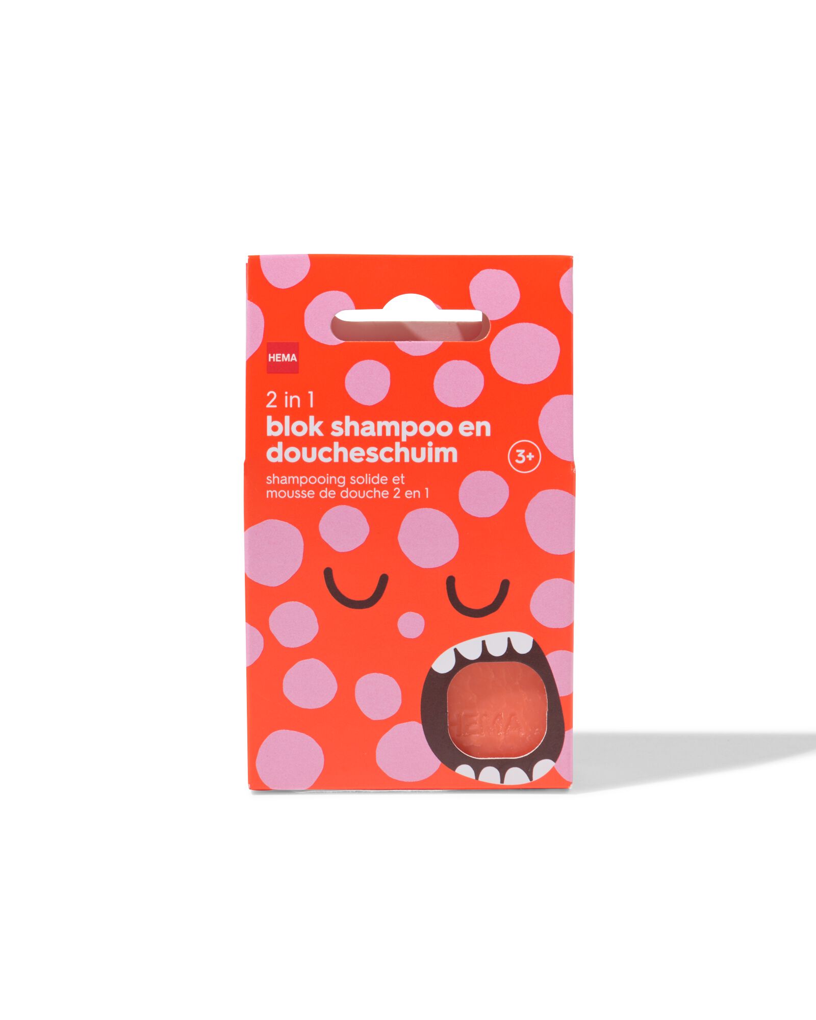 2-in-1 blok shampoo en doucheschuim voor kinderen 65g - 11730021 - HEMA