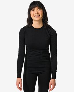 Dames Thermo T-shirt Zwart (zwart)