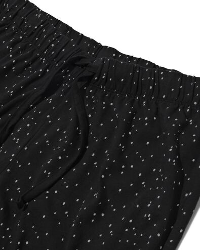 dames pyjama katoen zwart XL - 23400304 - HEMA