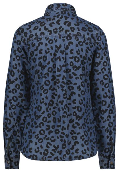 dames blouse Jody donkerblauw S - 36234031 - HEMA