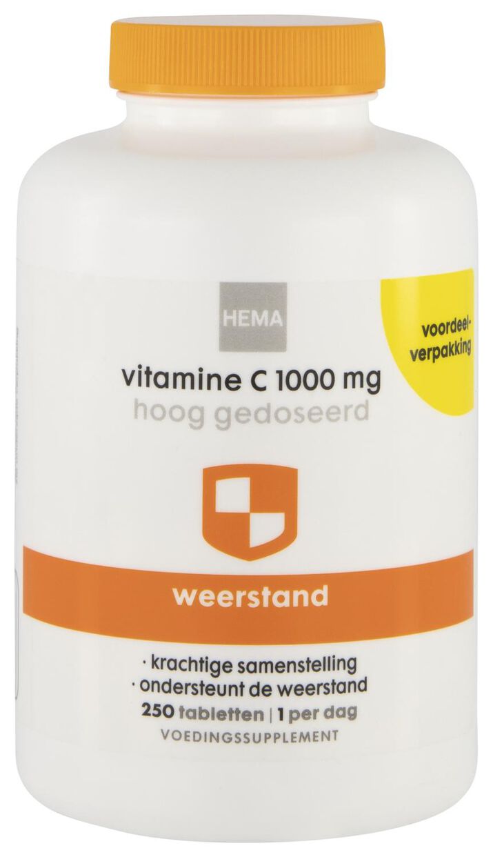 Vitamine C 1000 Mg Hoog Gedoseerd 250 Stuks Hema