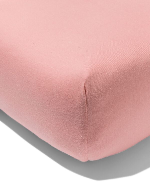 peuter hoeslaken jersey 70x150 roze - 5180004 - HEMA