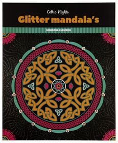 zwarte glitter mandala's - night blooming - 60270009 - HEMA