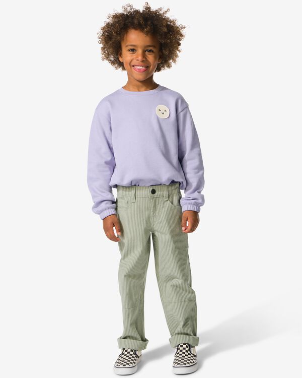 kinderbroek strepen groen groen - 30785538GREEN - HEMA