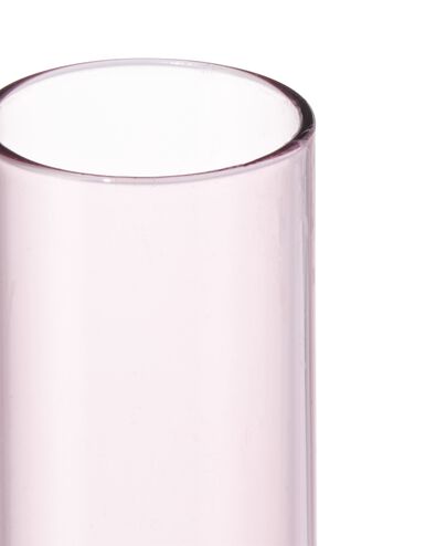 kandelaar Ø10.5x16 roze glas - 13323049 - HEMA