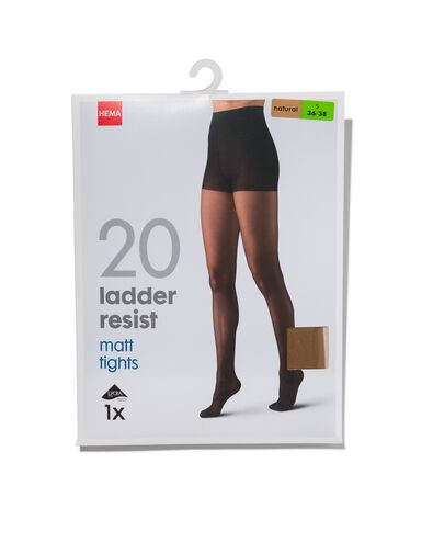 panty ladder resist 20denier naturel - 4070021 - HEMA