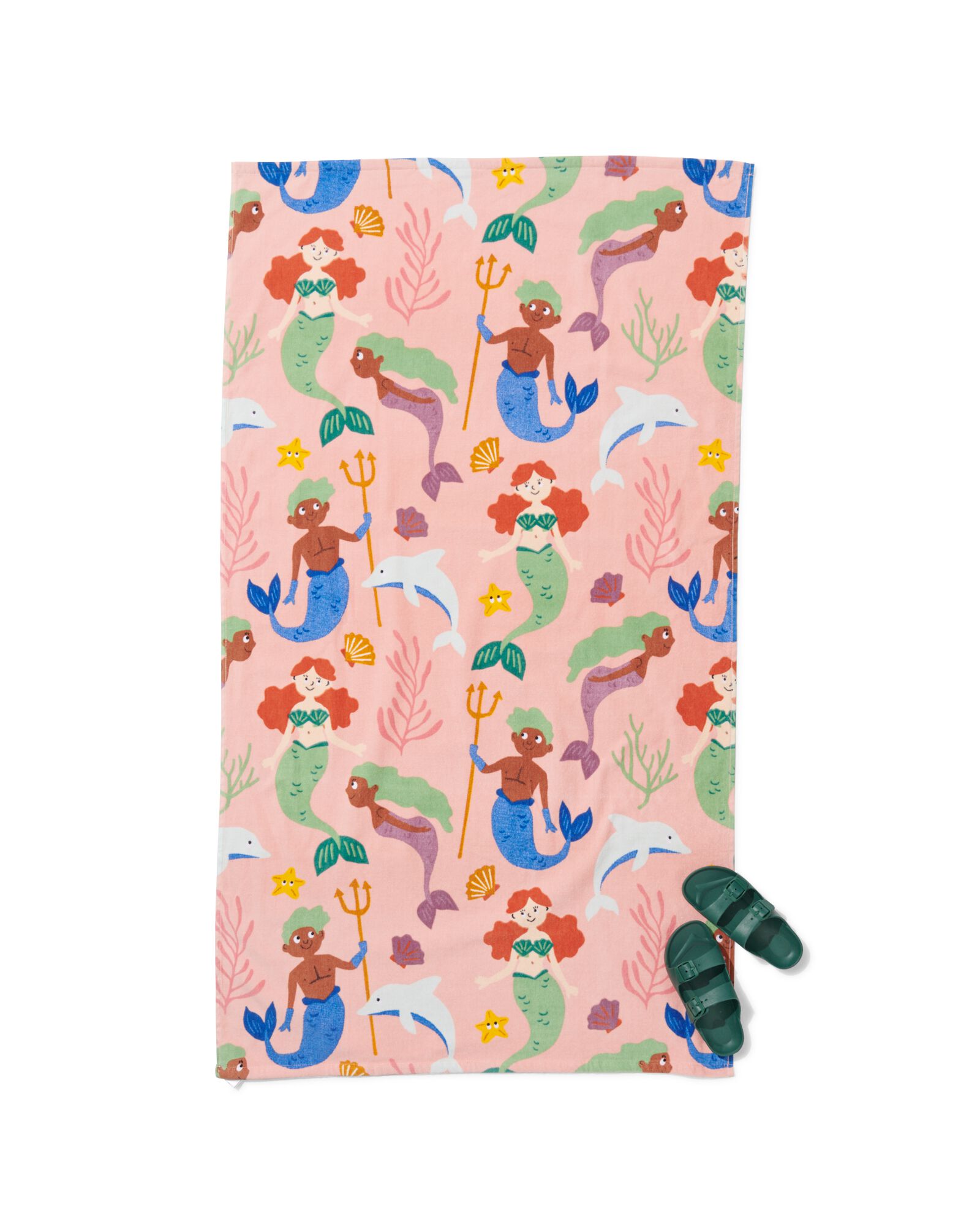 kinder strandlaken 80x140 zeemeermin - 5200217 - HEMA