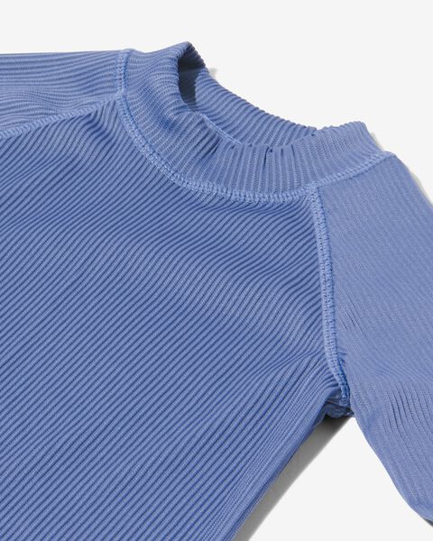 ontwerp grillen systeem kinder UV zwemshirt met UPF 50+ blauw - HEMA