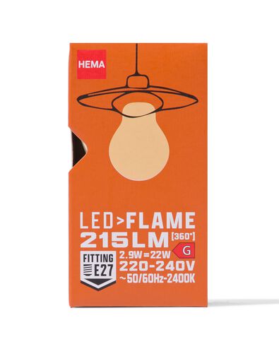 led kogel smd flame E27 2.9W 215lm - 20070037 - HEMA