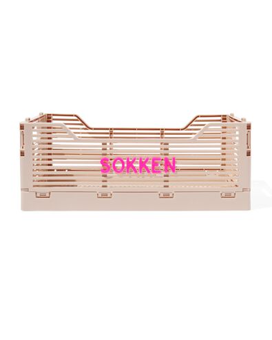 klapkrat letterbord recycled S beige beige S  20 x 30 x 11,5 - 39800026 - HEMA