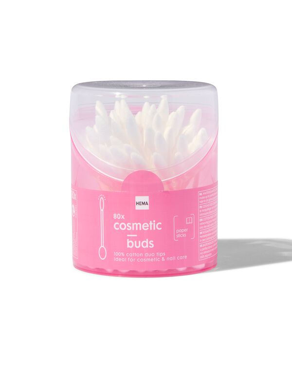 wattenstaafjes met duotips 80 stuks - 11514164 - HEMA