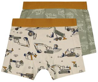 Kinder Boxers Katoen/stretch - 2 Stuks Lichtgroen (lichtgroen)