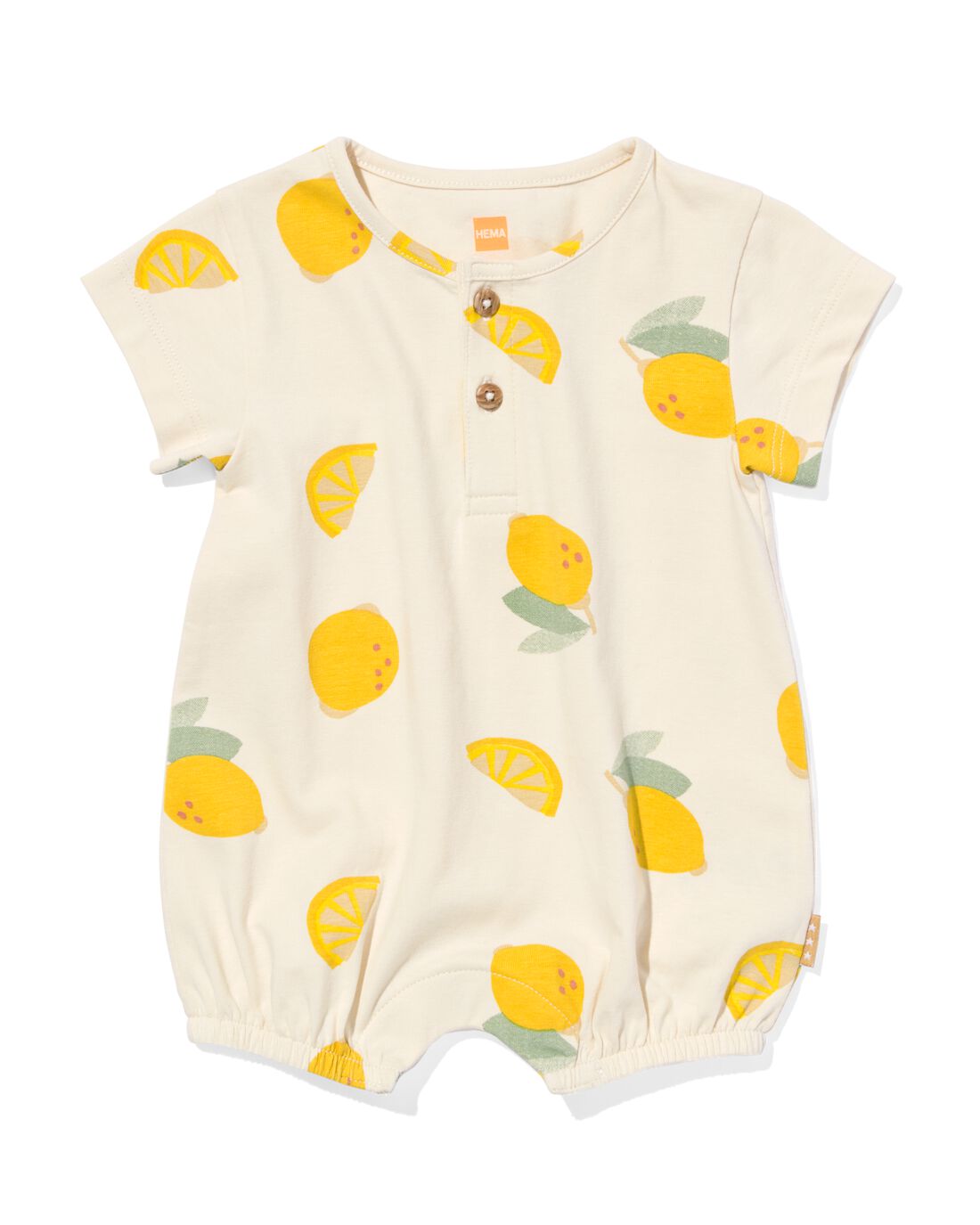 Image of newborn jumpsuit citroen lichtgeel