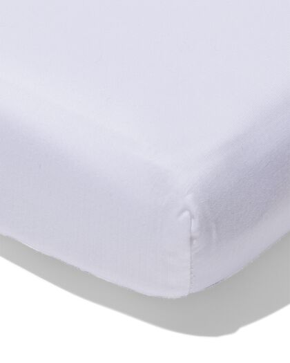 topper hoeslaken zacht katoen 140x200 wit - 5190127 - HEMA