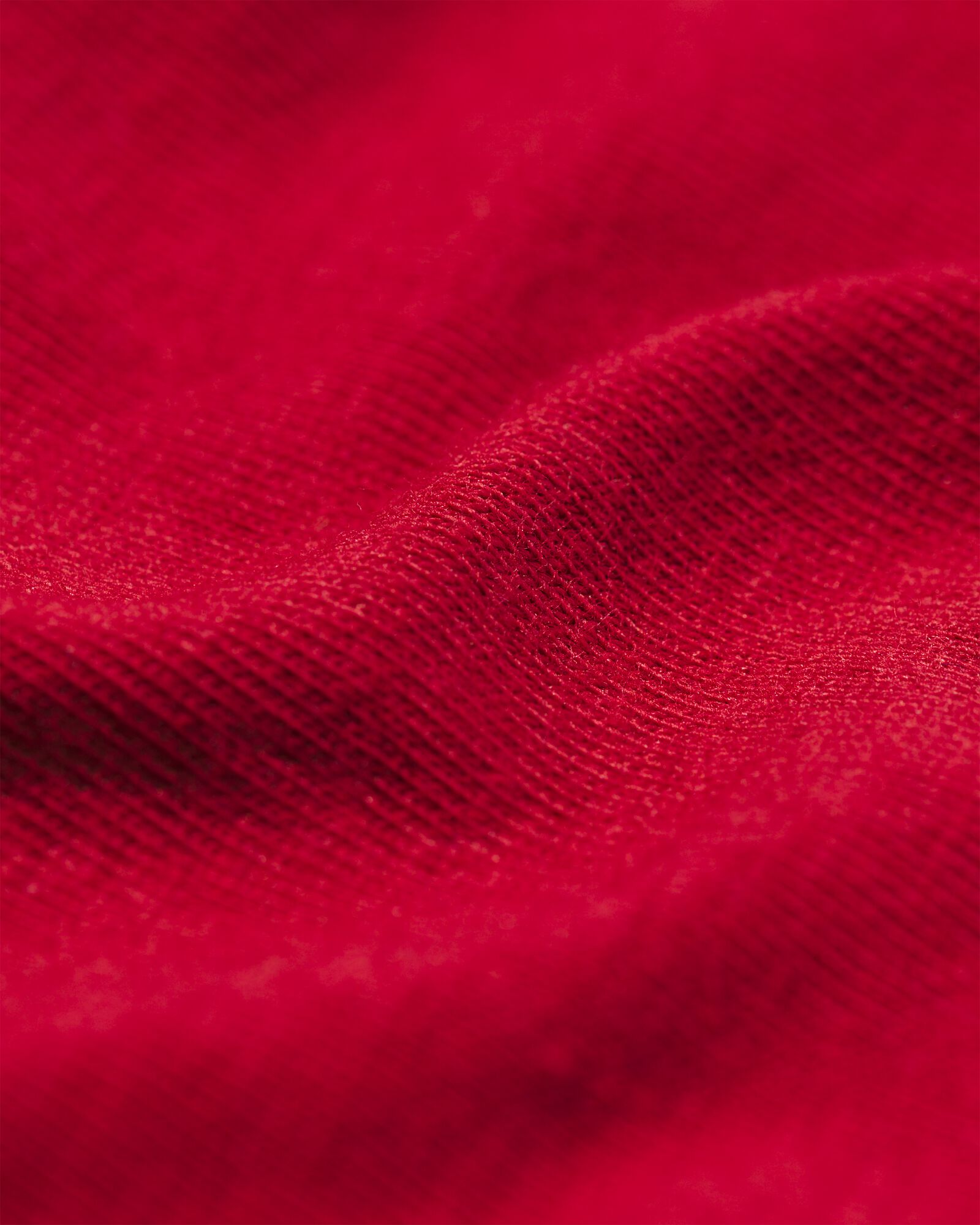 damesslip katoen met kant rood M - 19650128 - HEMA