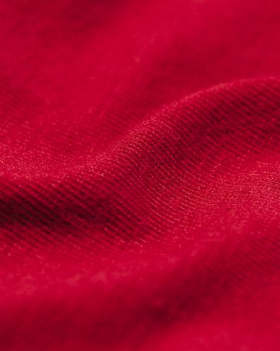 damesslip katoen met kant rood XL - 19650130 - HEMA