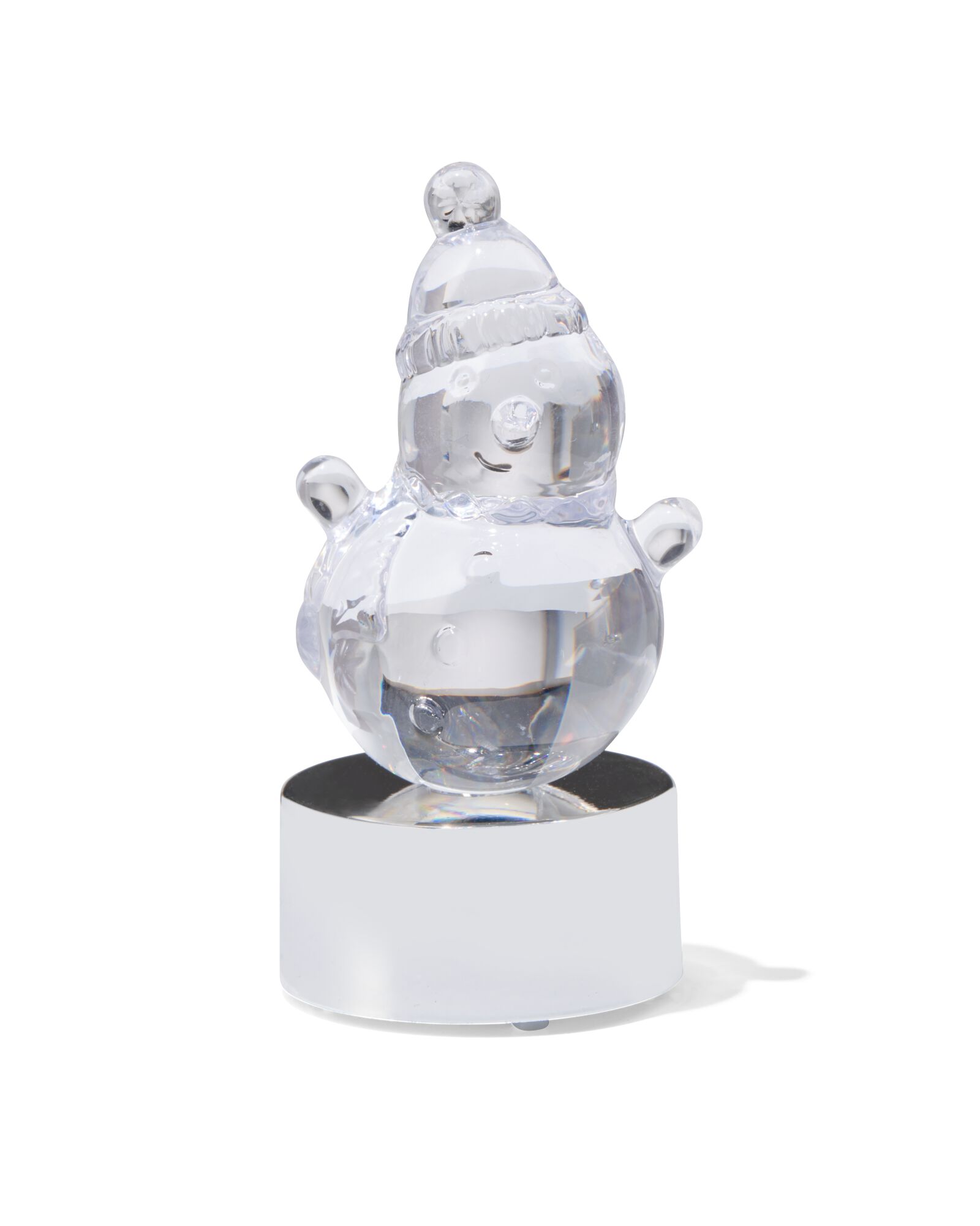 LED lampje 8cm sneeuwpop kleurveranderend - 25590015 - HEMA