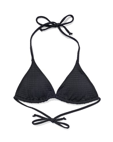 dames triangel bikinitop zwart XL - 22351485 - HEMA