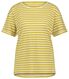dames t-shirt strepen geel - 1000023914 - HEMA