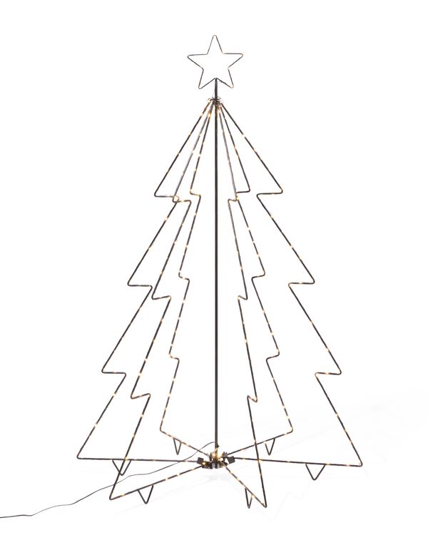 kerstboom met piek 220 LED lampjes 120x80 - 25590046 - HEMA