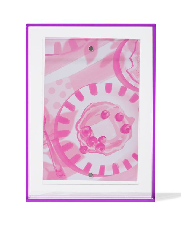 fotolijst 10x15cm acryl paars - 13625018 - HEMA
