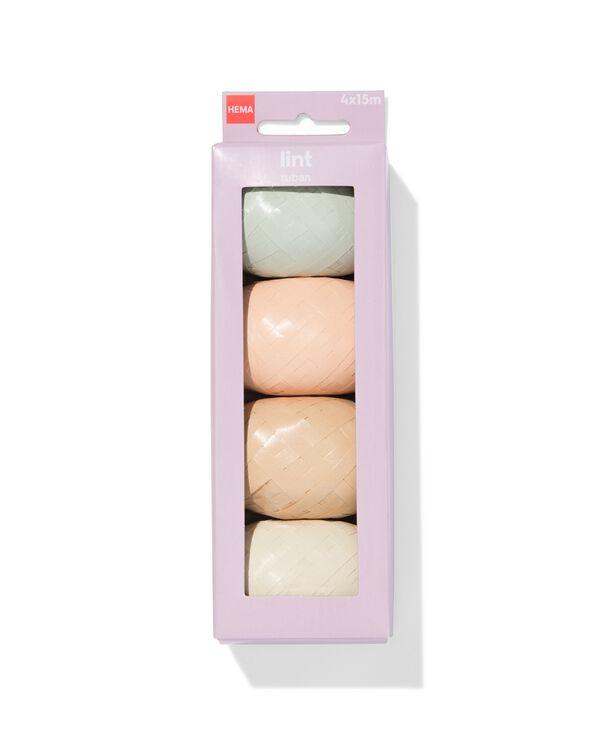 lint 15m pastel - 4 stuks - 14793311 - HEMA