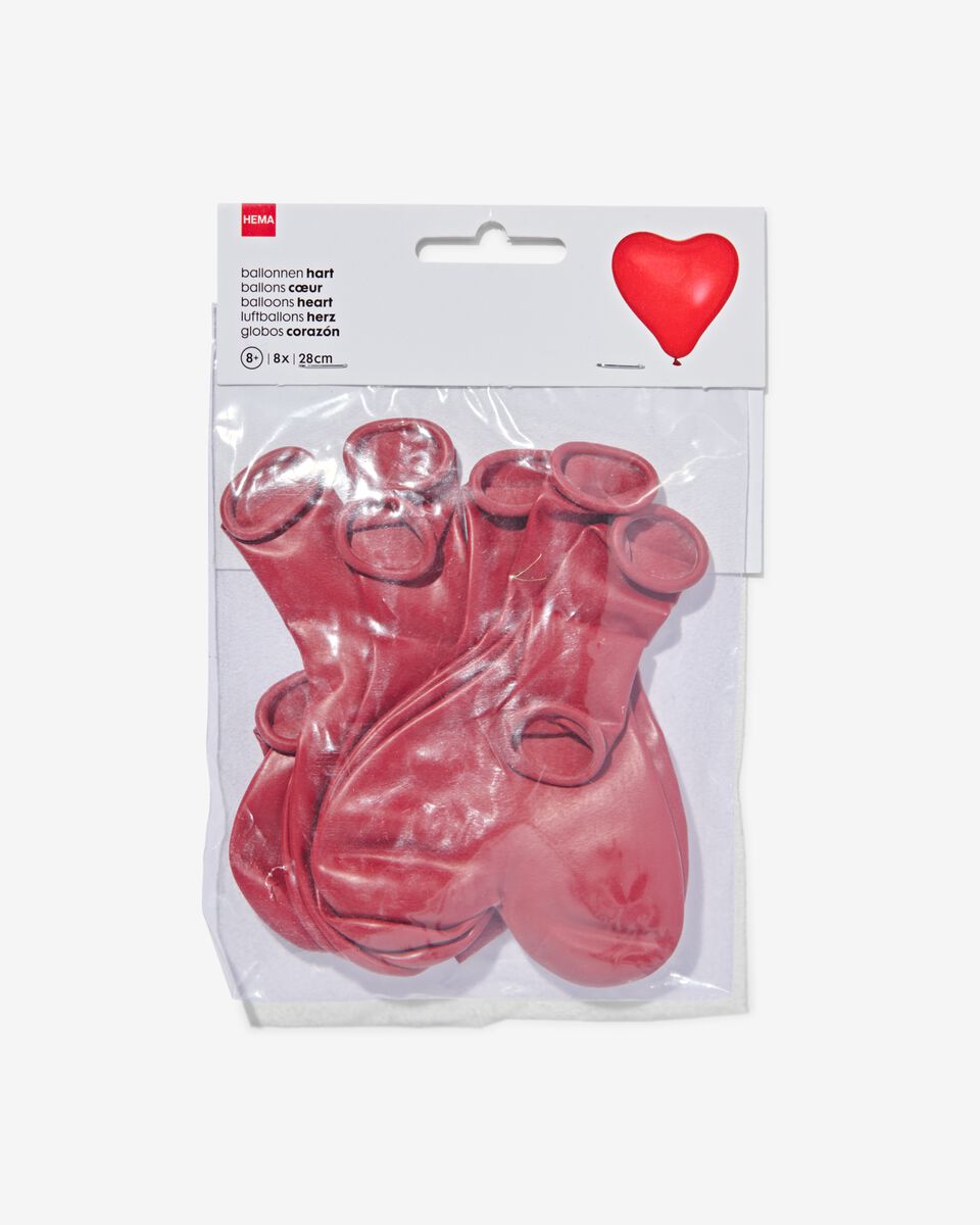 Karakteriseren Onnauwkeurig In de genade van hart ballonnen - 8 stuks - HEMA