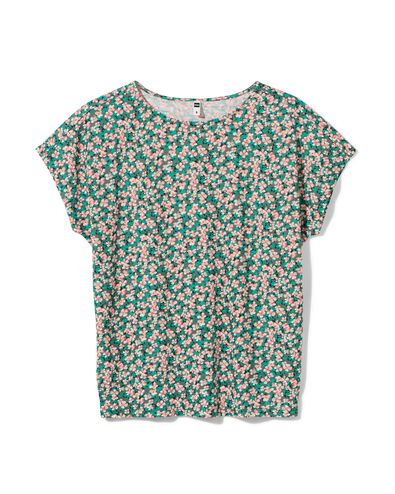 dames t-shirt Amelie met bamboe multi XL - 36355374 - HEMA