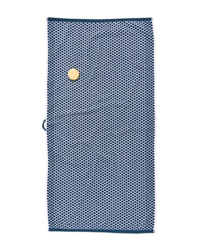 handdoek - 70 x 140 cm - zware kwaliteit - gestipt - jeansblauw denim handdoek 70 x 140 - 5210090 - HEMA