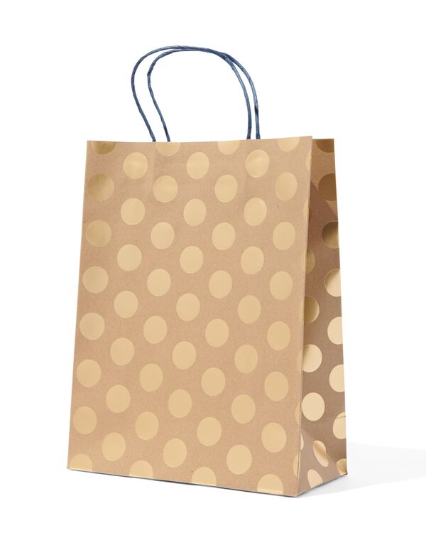 cadeautas papier 31x24x11 kraft - 14700357 - HEMA