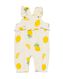 newborn jumpsuit mousseline citroenen ecru 56 - 33488012 - HEMA
