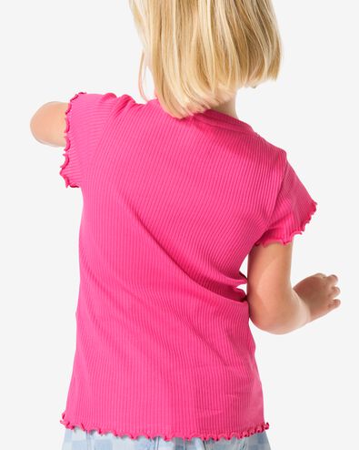 kindershirt rib roze roze - 30856417PINK - HEMA