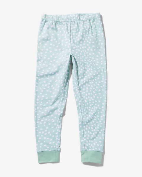 kinder pyjama fleece/katoen luiaard lichtgroen lichtgroen - 1000028985 - HEMA