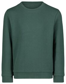kinder sweater popcorn groen groen - 1000029114 - HEMA