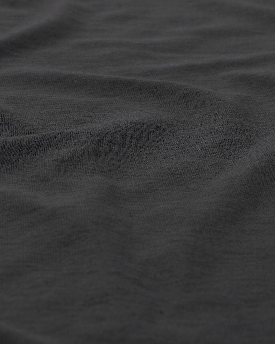 hoeslaken topmatras - jersey katoen - 180 x 200 cm - grijs - 5100162 - HEMA