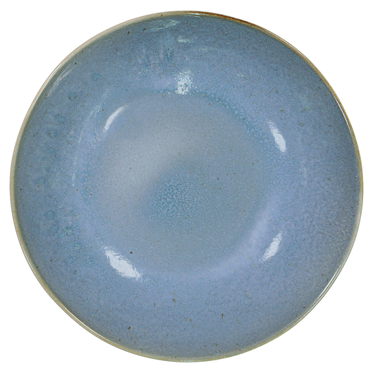 diep bord - 21 cm - Porto - reactief glazuur - blauw - 9602023 - HEMA