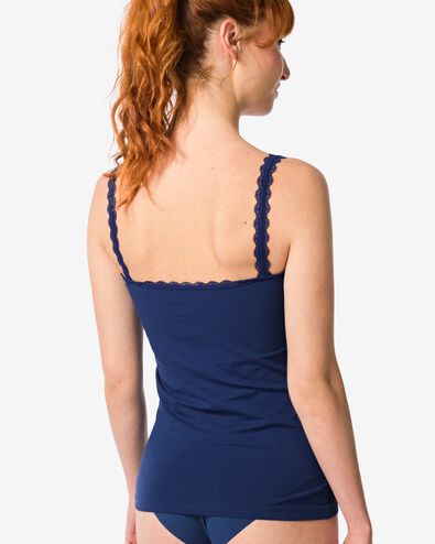 dameshemd katoen donkerblauw donkerblauw - 19681054DARKBLUE - HEMA