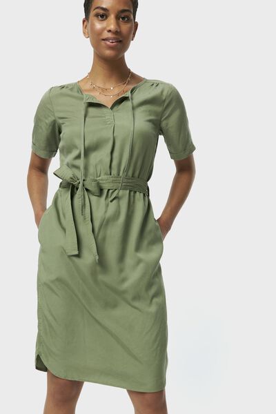 dames jurk groen XL - 36263149 - HEMA