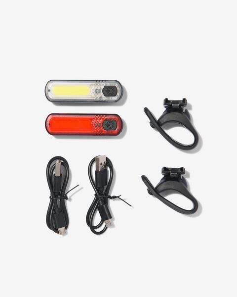 tempo Wiskundige Afspraak fietslampjes oplaadbaar LED USB - 2 stuks - HEMA