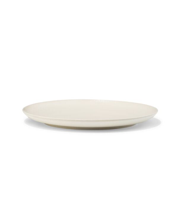 dinerbord Ø26cm PUUR reactief glazuur gebroken wit  - 9650130 - HEMA