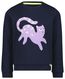 kindersweater badstof kat donkerblauw - 1000024985 - HEMA