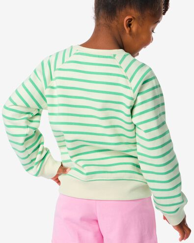 kindersweater strepen groen 98/104 - 30779257 - HEMA
