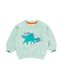 baby sweater dino mintgroen 74 - 33194843 - HEMA
