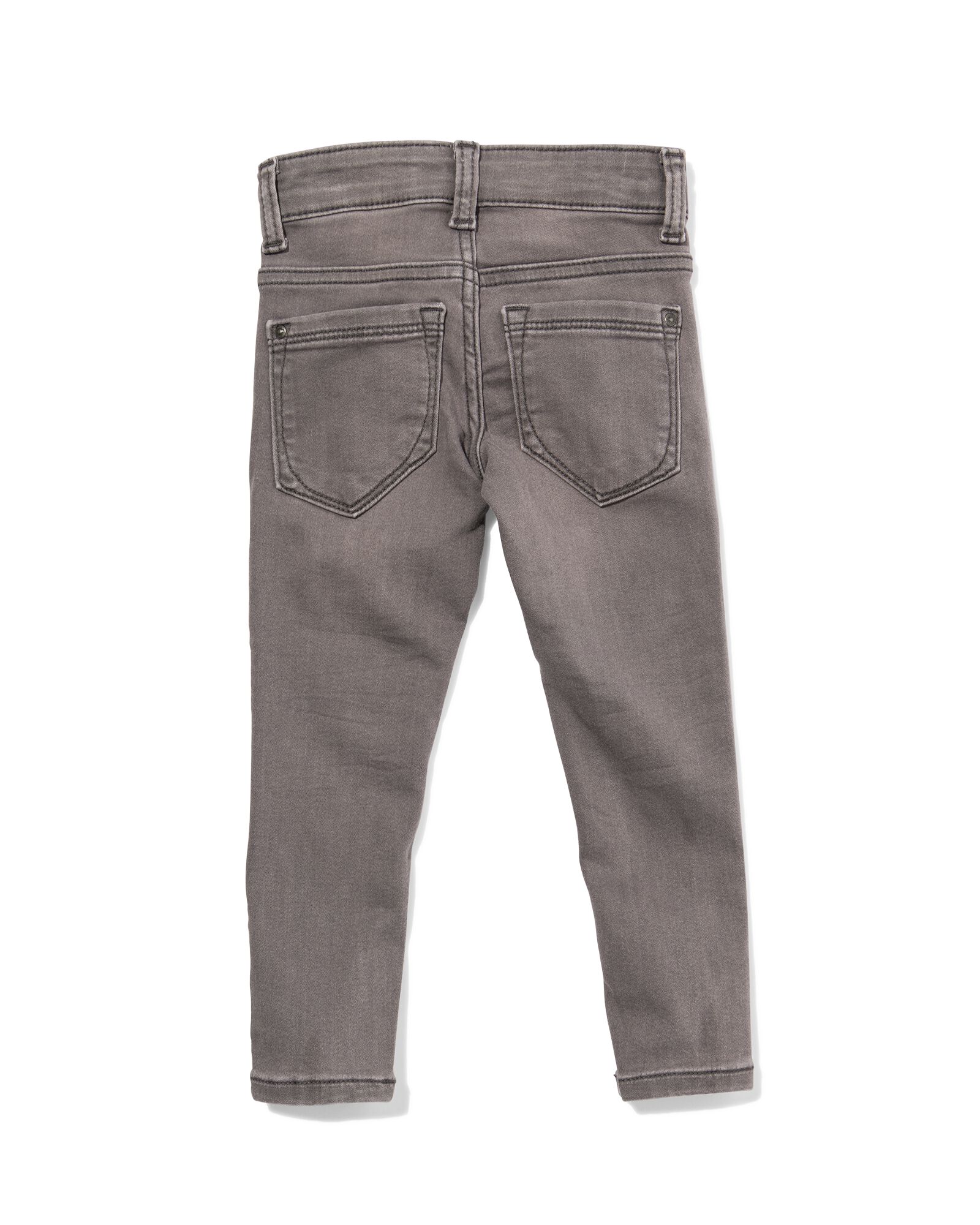 kinder jeans skinny fit grijs 122 - 30874876 - HEMA