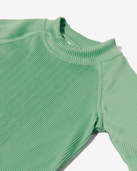 Cater uitdrukking Schrijf op kinder UV zwemshirt met UPF 50+ groen - HEMA