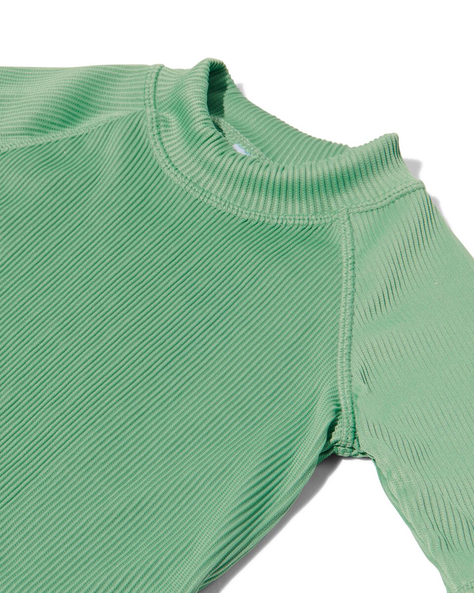 kinder UV zwemshirt met UPF 50+ groen groen - 1000030489 - HEMA