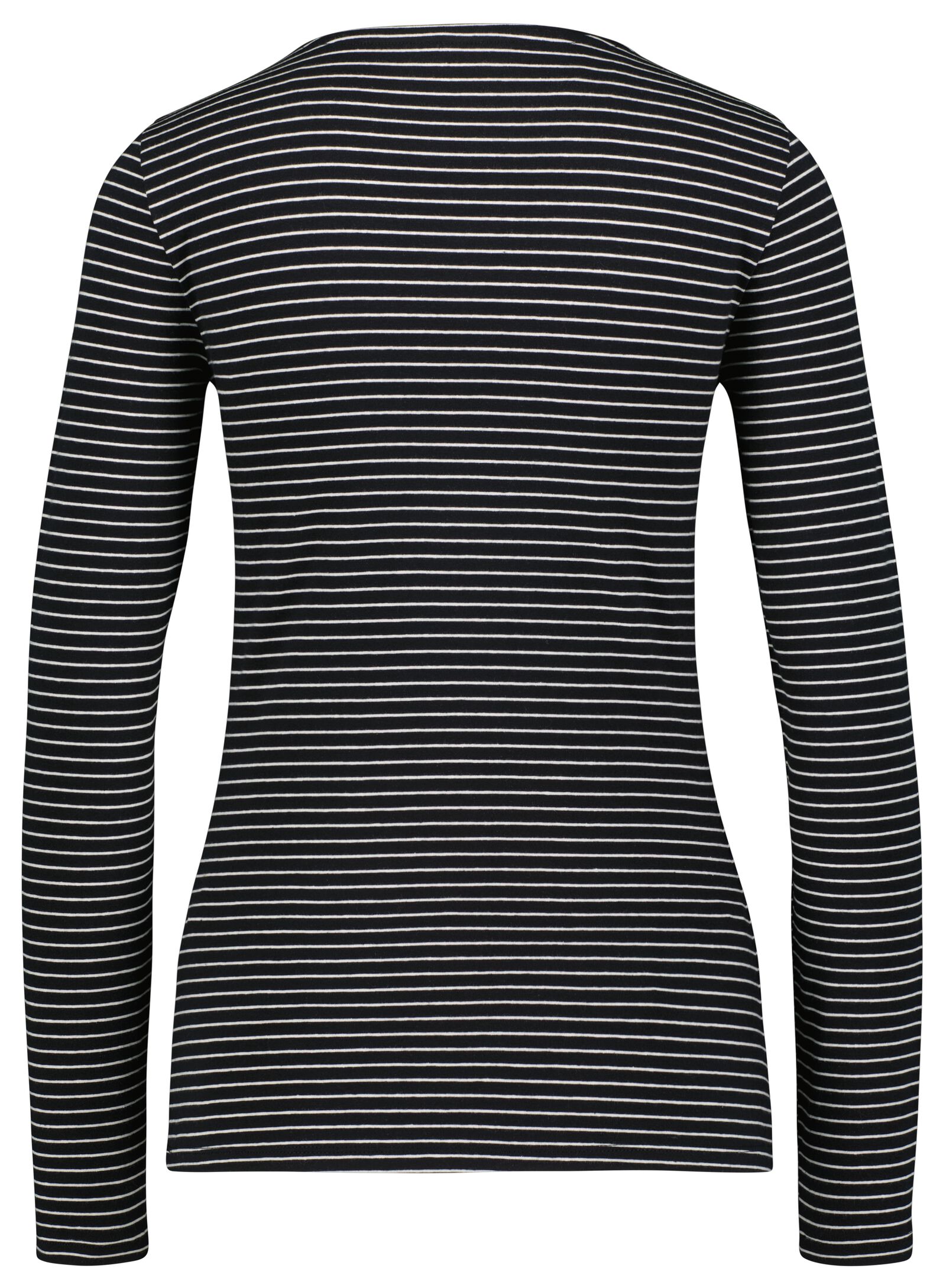 dames t-shirt strepen zwart/wit zwart/wit - 1000025539 - HEMA