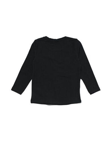 kinder t-shirt zwart 86/92 - 30843642 - HEMA