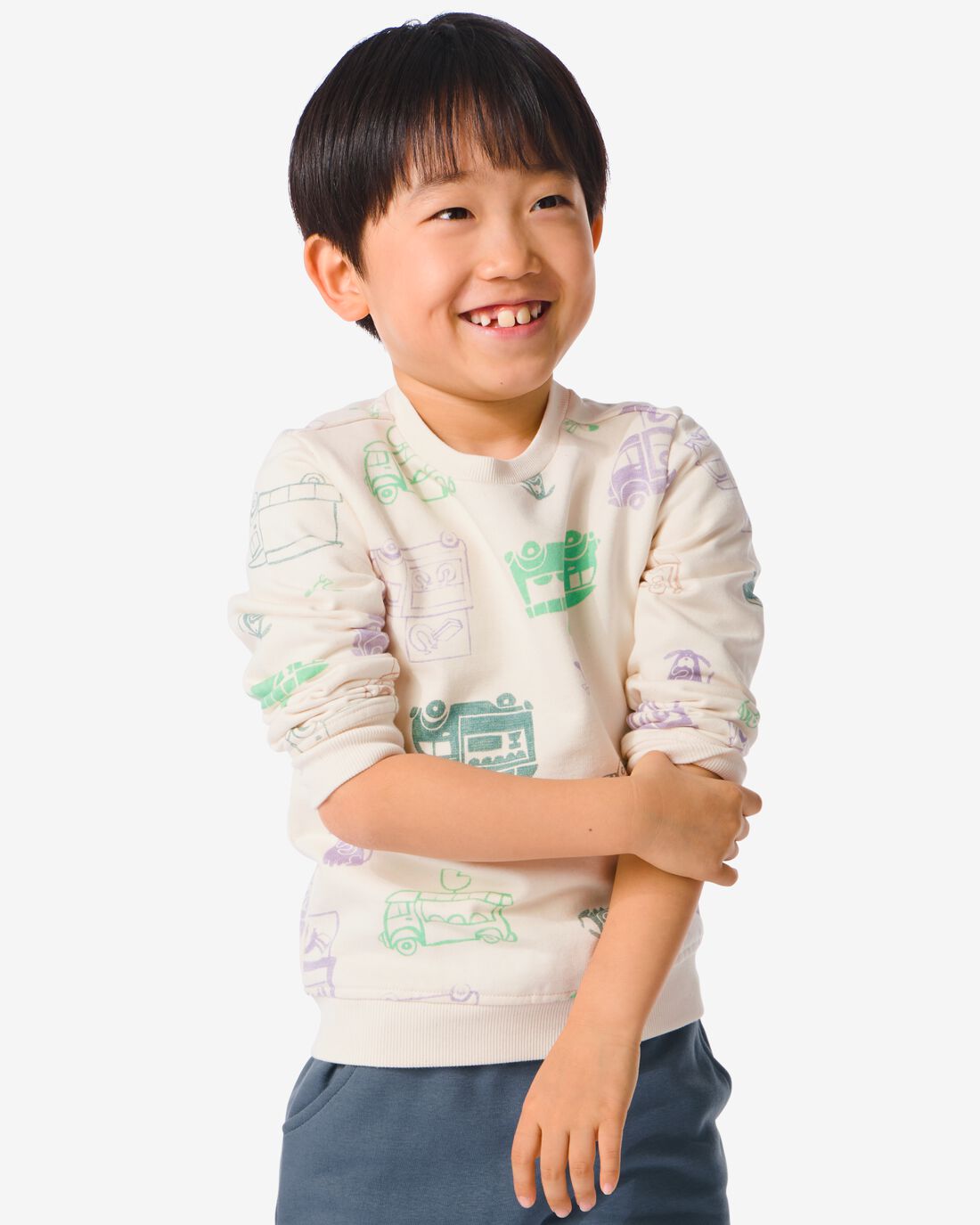 HEMA Kindersweater Met Print Groen (groen)
