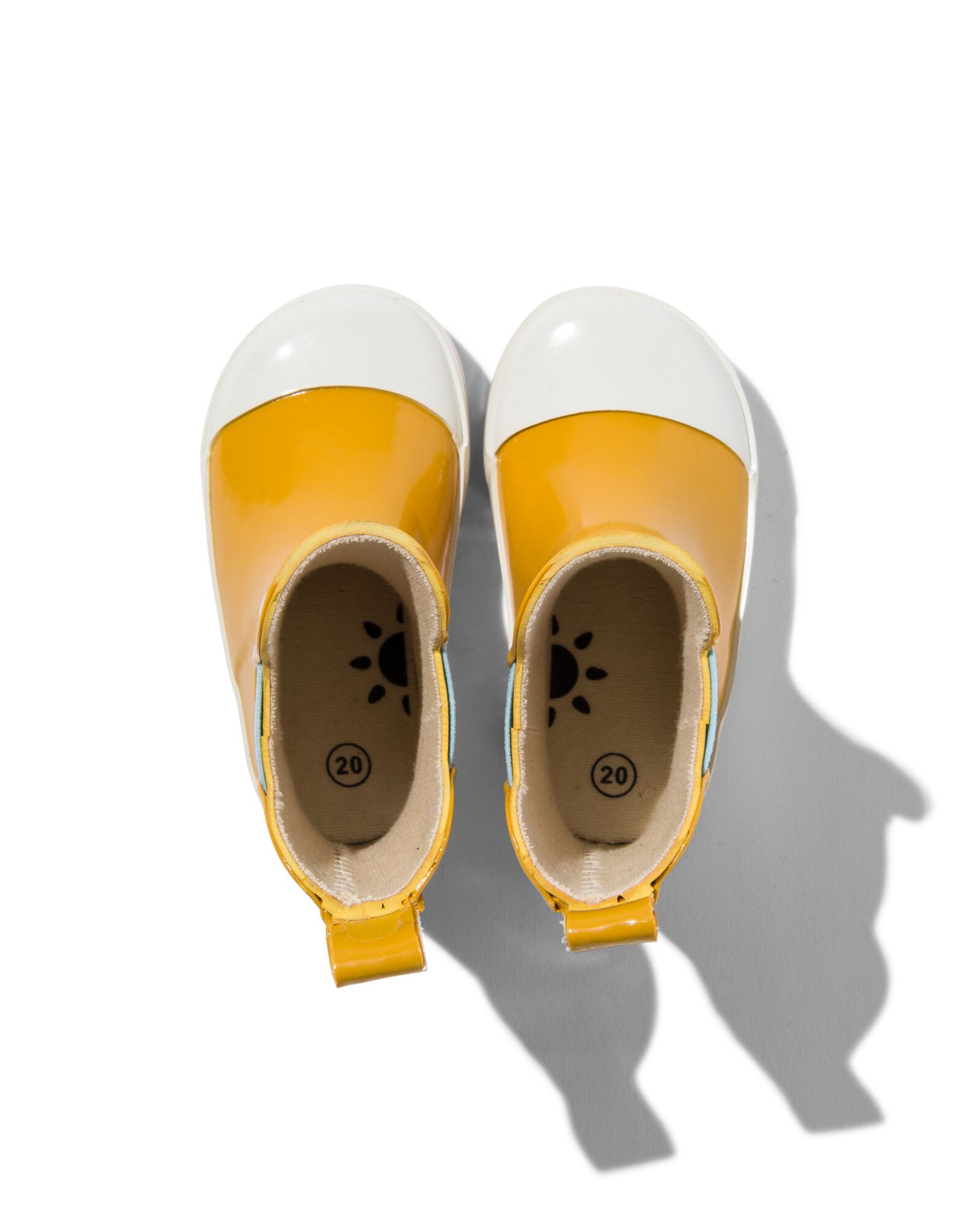 baby regenlaarzen rubber geel - 1000029898 - HEMA